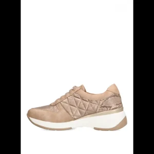Calzaro Deportivas | Confort | Deportivas Acolchadas con Elásticos Mujer Armony Angera 50219 Taupe