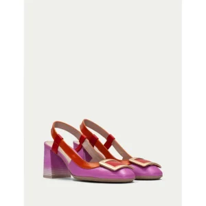 Calzaro Zapatos De Tac贸n | Destalonado 232668 Australia Naranja Papaya Pink.