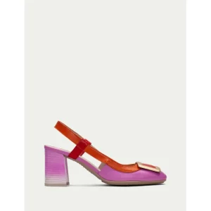 Calzaro Zapatos De Tac贸n | Destalonado 232668 Australia Naranja Papaya Pink.