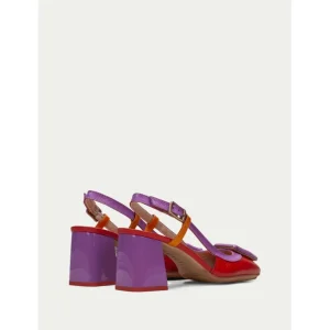 Calzaro Zapatos De Tac贸n | Destalonado 243221 Malta Rojo, Violet, Naranja.