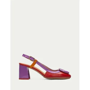 Calzaro Zapatos De Tac贸n | Destalonado 243221 Malta Rojo, Violet, Naranja.