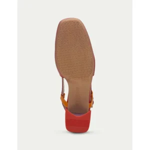 Calzaro Zapatos De Tac贸n | Destalonado 243221 Malta Rojo, Violet, Naranja.