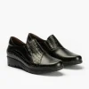 Calzaro Confort | Manoletina 2500 en Napa Combinada Negro