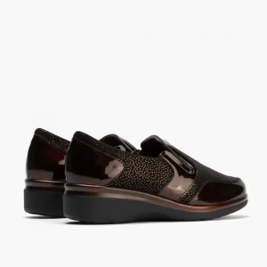 Calzaro Confort | Manoletina con Lycra para Mujer 10020 Color Marrón.