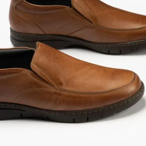Calzaro Mocasines | Manoletina Zapato Mocasín Hombre 109 Marrón Claro