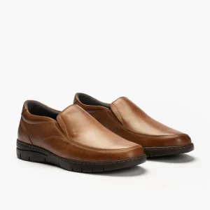 Calzaro Mocasines | Manoletina Zapato Mocasín Hombre 109 Marrón Claro
