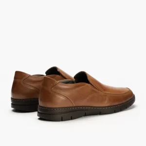 Calzaro Mocasines | Manoletina Zapato Mocasín Hombre 109 Marrón Claro