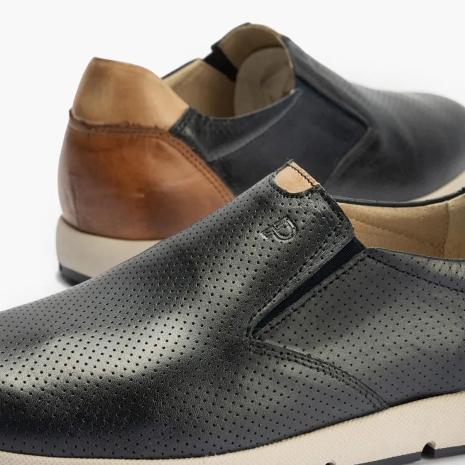 manoletinas_hombre__slip__0.webp Calzaro Mocasines | Manoletinas Hombre 4053 Slip on Piel Picaditos Azul Marino