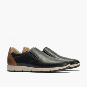Calzaro Mocasines | Manoletinas Hombre 4053 Slip on Piel Picaditos Azul Marino