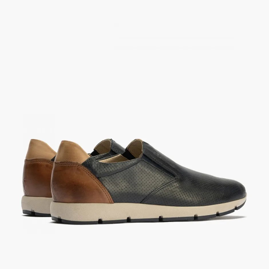 manoletinas_hombre__slip__4.webp Calzaro Mocasines | Manoletinas Hombre 4053 Slip on Piel Picaditos Azul Marino