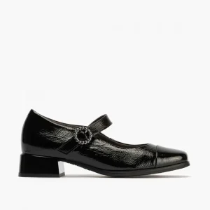 Calzaro Zapatos De Tac贸n | Confort | Mercedes en Charol Mujer 10111 Color Negro.