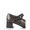 Calzaro Zapatos De Tac贸n | Confort | Mercedes en Coco Charol para Mujer 10122 Color Humo.