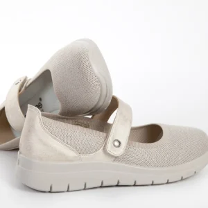 Calzaro Confort | Merceditas Confort Elástico Mujer 23463 Beige