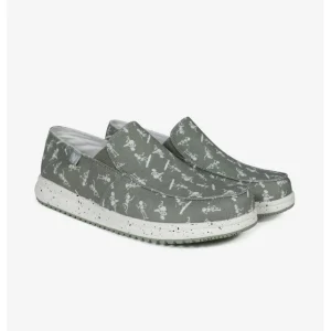 Calzaro Mocasines | Deportivas Casual | Mocasin Slip On Bones Kaki Blanco.