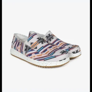 Calzaro Mocasines | Deportivas Casual | Mocasin Slip On Mundaka Etnico Blanco.