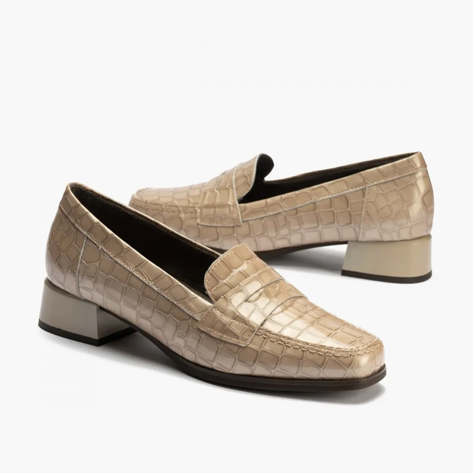mocasines__con_tacn_bajo__1.webp Calzaro Zapatos De Tac贸n | Confort | Mocasines 5423 con Tacón Bajo Piedra de Mujer