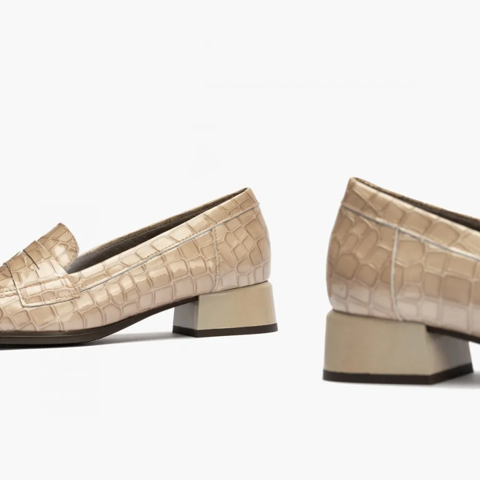 mocasines__con_tacn_bajo__3.webp Calzaro Zapatos De Tac贸n | Confort | Mocasines 5423 con Tacón Bajo Piedra de Mujer