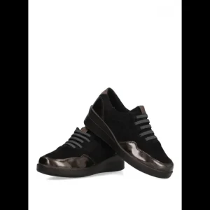 Calzaro Confort | Mocasines Elásticos Mujer Armony 60007 Carsoli Negro