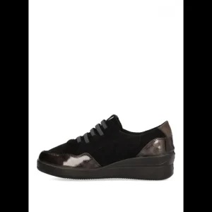Calzaro Confort | Mocasines Elásticos Mujer Armony 60007 Carsoli Negro