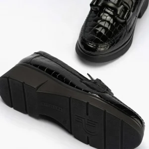 Calzaro Mocasines | Confort | Mocasín Coco Adorno de Mujer 10053 Color Negro.