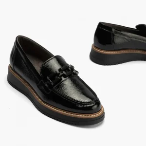 Calzaro Mocasines | Confort | Mocasín Manoletina Adorno Mujer 10070 Color Negro.
