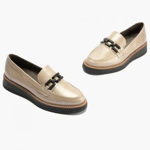 Calzaro Mocasines | Mocasín Manoletina Adorno Mujer 10070 Color Piedra.