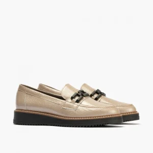 Calzaro Mocasines | Mocasín Manoletina Adorno Mujer 10070 Color Piedra.