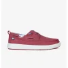 Calzaro Deportivas Casual | Naútico Tela Casual Maui Rojo Jeans