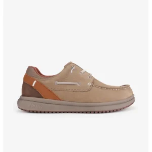 Calzaro Zapatos Con Cordones | Deportivas Casual | Nautico Java Beige