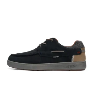 Calzaro Zapatos Con Cordones | Deportivas Casual | Náutico Omi Azul Marino.