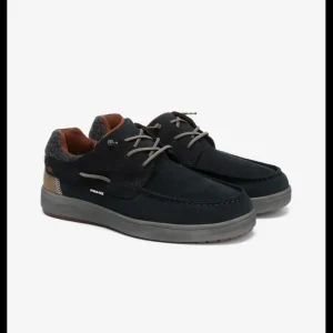Calzaro Zapatos Con Cordones | Deportivas Casual | Náutico Omi Azul Marino.