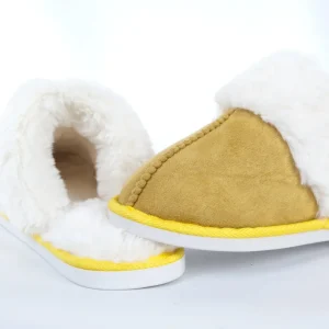 Calzaro Pantuflas | Pantufla Casa Pelo 912 Amarillo Mostaza