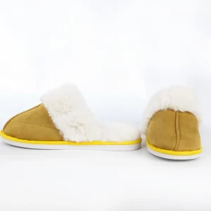 Calzaro Pantuflas | Pantufla Casa Pelo 912 Amarillo Mostaza