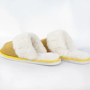 Calzaro Pantuflas | Pantufla Casa Pelo 912 Amarillo Mostaza