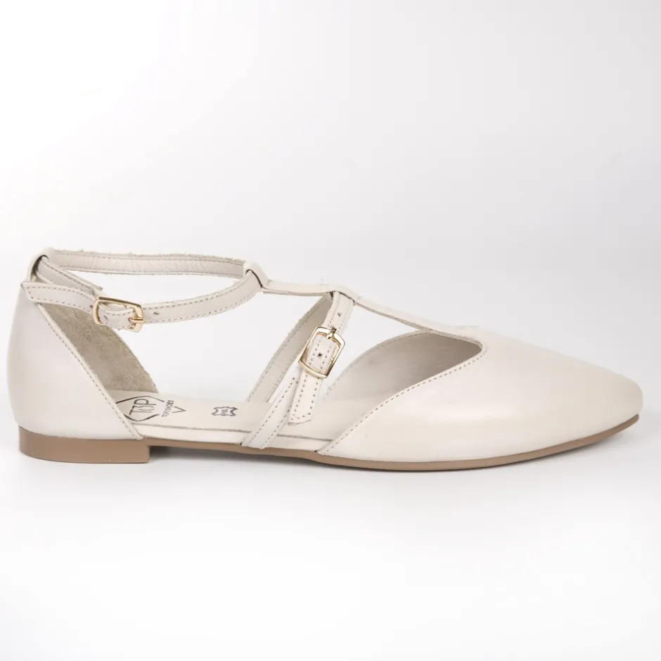 sabrina_abierta_piel_hebi_4.webp Calzaro Bailarinas | Mocasines | Sabrina Abierta Piel Hebillas 23334 Hielo