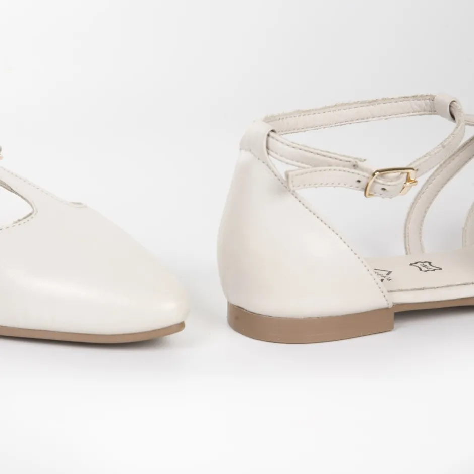 sabrina_abierta_piel_hebi_5.webp Calzaro Bailarinas | Mocasines | Sabrina Abierta Piel Hebillas 23334 Hielo