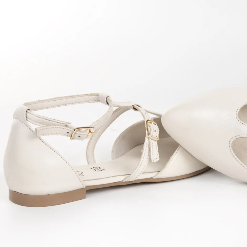 sabrina_abierta_piel_hebi_8.webp Calzaro Bailarinas | Mocasines | Sabrina Abierta Piel Hebillas 23334 Hielo