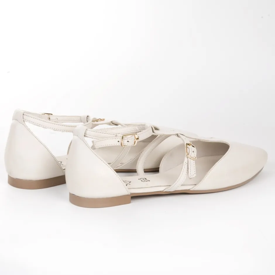 sabrina_abierta_piel_hebi_9.webp Calzaro Bailarinas | Mocasines | Sabrina Abierta Piel Hebillas 23334 Hielo