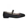 Calzaro Bailarinas | Mocasines | Sabrina Piel Mercedes Hebilla 24402 Negro.