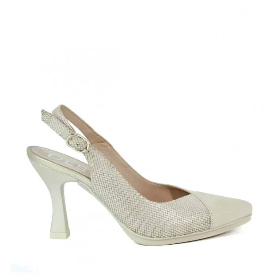 saln_destalonado_tacn_sam_0-1.webp Calzaro Zapatos De Tac贸n | Salón Destalonado Tacón Sami 2 Combinado Champán Oro