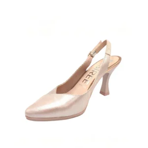 Calzaro Zapatos De Tac贸n | Salón Destalonado Tacón Sami 2 Combinado Nude Rosa