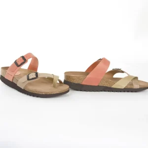 Calzaro Sandalias Bios | Sandalia 7212 Beige, Teja y Kaki.