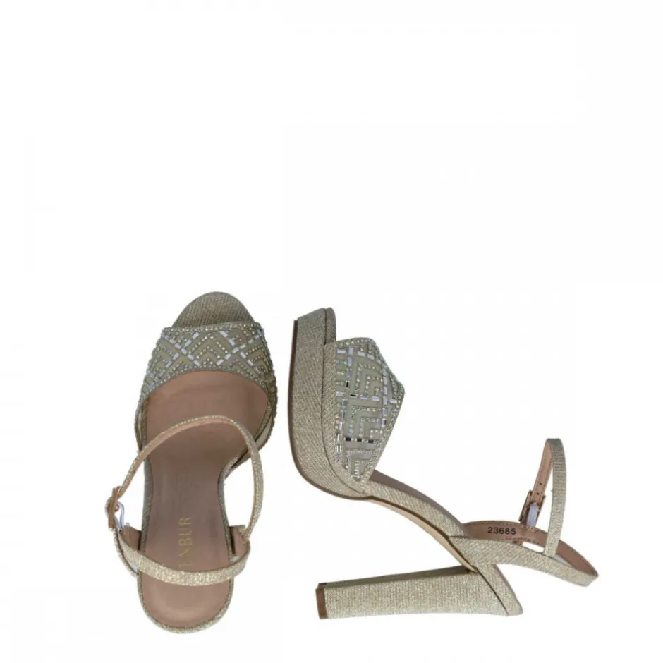 sandalia__cassiopeia_glit_4.webp Calzaro Zapatos De Tac贸n | Sandalia 23685 Cassiopeia Glitter Oro