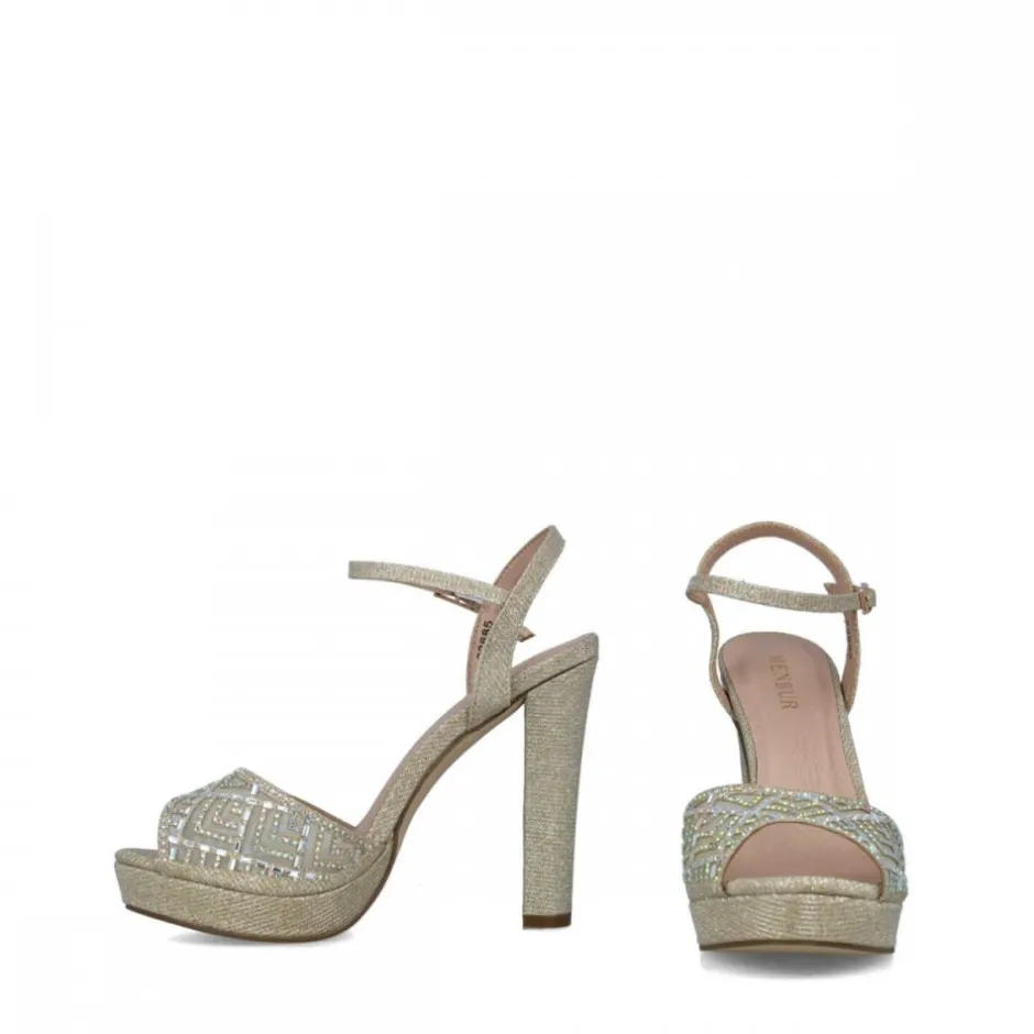 sandalia__cassiopeia_glit_7.webp Calzaro Zapatos De Tac贸n | Sandalia 23685 Cassiopeia Glitter Oro
