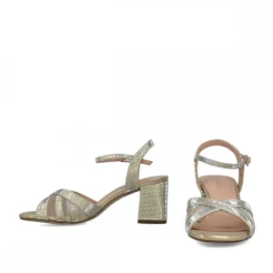 Calzaro Zapatos De Tac贸n | Sandalia 23708 Corona Australis Oro