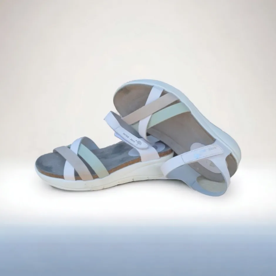 sandalia__en_blanco_gris__9.webp Calzaro Sandalias Bios | Sandalia 6911 en Blanco, Gris y Manzana.