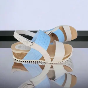 Calzaro Sandalias Bios | Sandalia 5811 en Cielo y Gris.