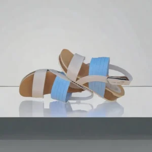 Calzaro Sandalias Bios | Sandalia 5811 en Cielo y Gris.