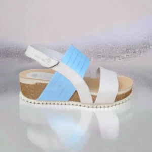 Calzaro Sandalias Bios | Sandalia 5811 en Cielo y Gris.