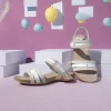Calzaro Sandalias Bios | Sandalia 4470 Gris Blanco.